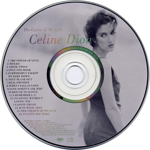 Céline Dion - The Colour Of My Love (CD) - Discogs image 5