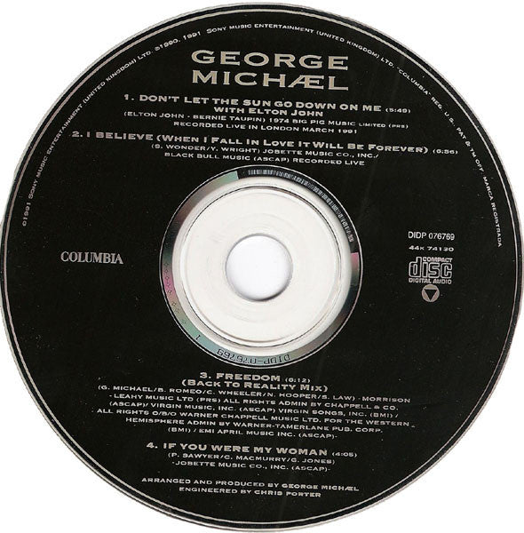 George Michael / Elton John - Don't Let The Sun Go Down On Me (CD) - Discogs image 3