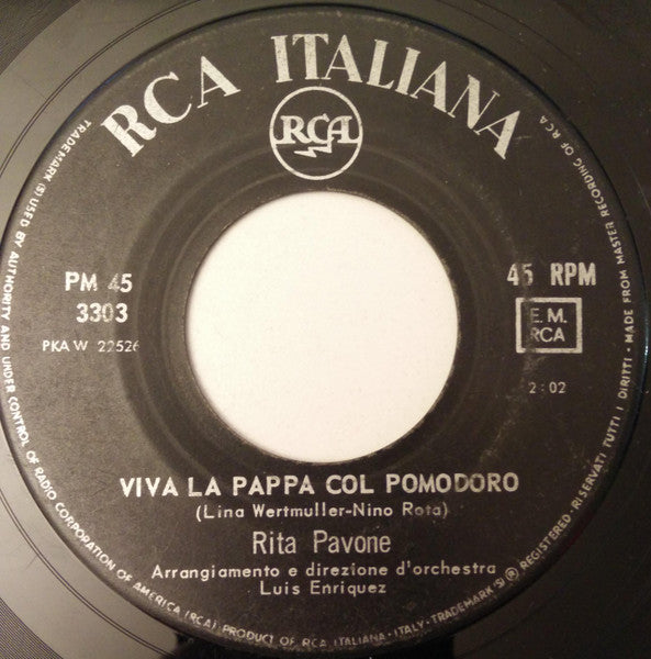 Rita Pavone - Viva La Pappa Col Pomodoro (7") - Discogs image 3