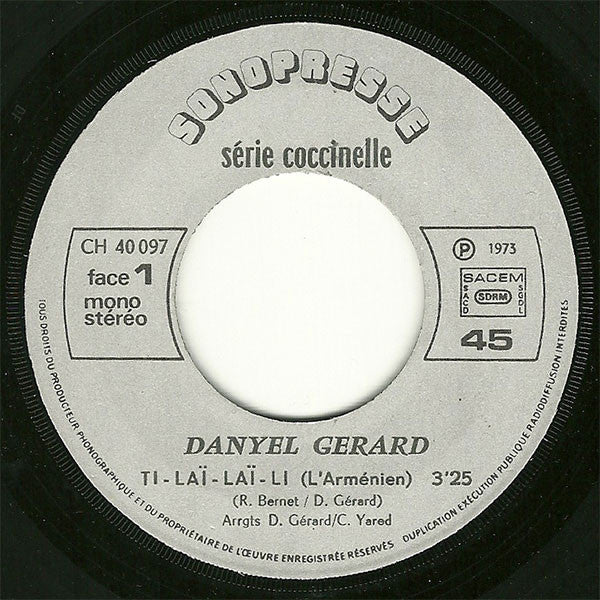 Danyel Gérard - Ti-Laï-Laï-Li (L'arménien) (7") - Discogs image 3
