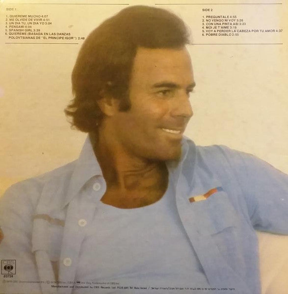 Julio Iglesias - Emociones (LP) - Discogs image 2