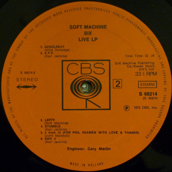 Soft Machine - Six (2xLP) - Discogs image 6