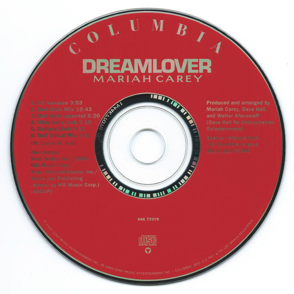 Mariah Carey - Dreamlover (CD) - Discogs image 3