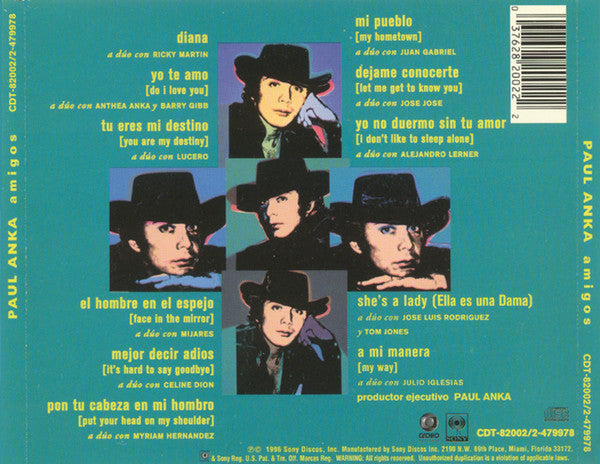Paul Anka - Amigos (CD) - Discogs image 4