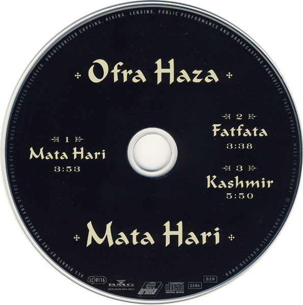 Ofra Haza - Mata Hari (CD) - Discogs image 4