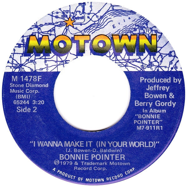 Bonnie Pointer - I Can't Help Myself (Sugar Pie, Honey Bunch) (7") - Discogs image 2