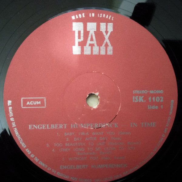 Engelbert Humperdinck - In Time (LP) - Discogs image 4