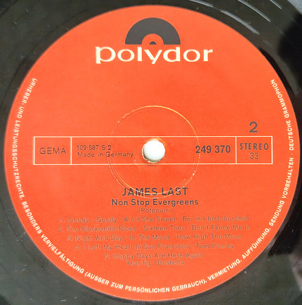 James Last - Non Stop Evergreens (LP) - Discogs image 4