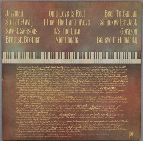 Carole King - Her Greatest Hits (Songs Of Long Ago) (LP) - Discogs image 2