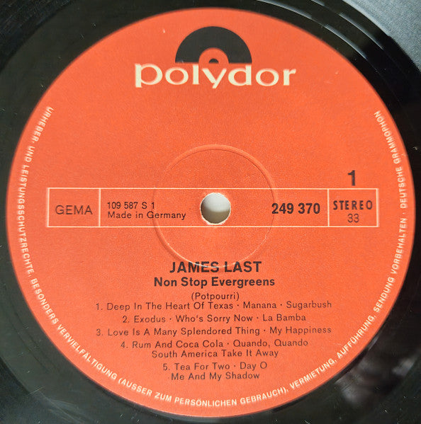 James Last - Non Stop Evergreens (LP) - Discogs image 3