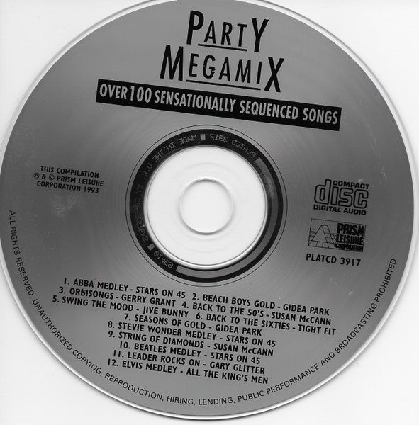 Various - Party Megamix (CD) - Discogs image 3