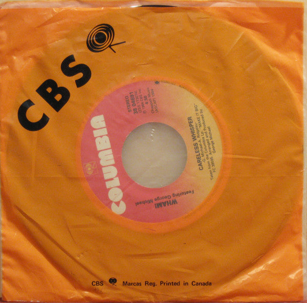 Wham! Featuring George Michael - Careless Whisper (7") - Discogs image 3