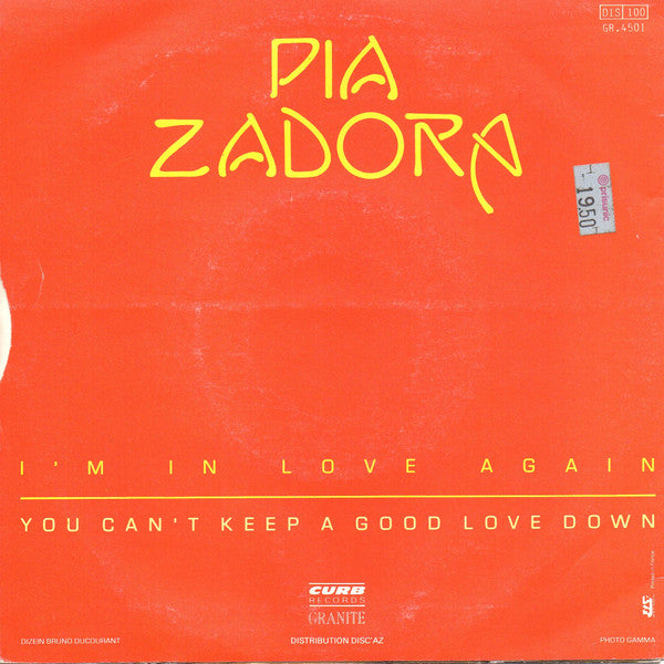 Pia Zadora - I'm In Love Again (7") - Discogs image 2