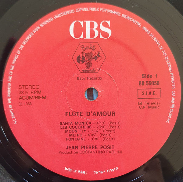 Jean-Pierre Posit - Flûte D'Amour (LP) - Discogs image 3