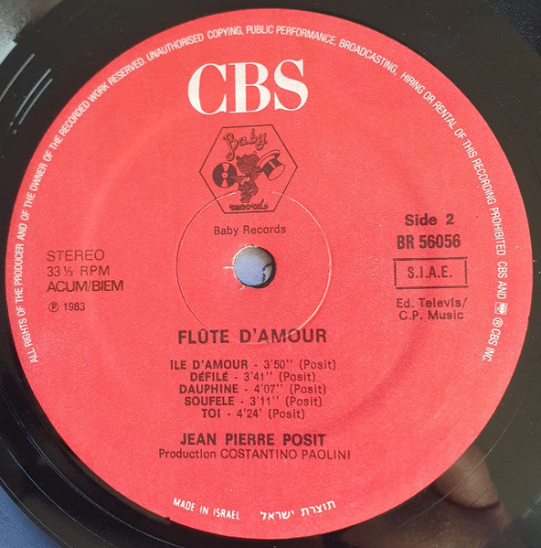 Jean-Pierre Posit - Flûte D'Amour (LP) - Discogs image 5