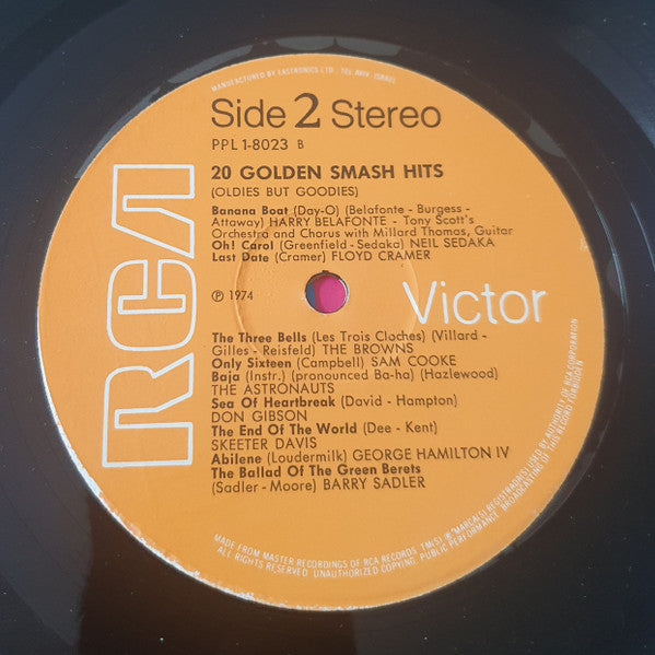 Various - 20 Golden Smash-Hits (LP) - Discogs image 4