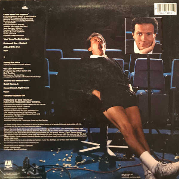 Billy Crystal - Mahvelous! (LP) - Discogs image 2