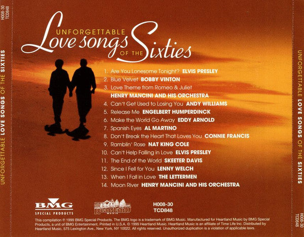Unforgettable Love Songs Of The Sixties - Discogs image 2