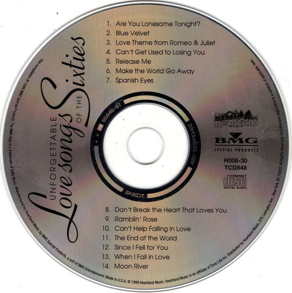 Unforgettable Love Songs Of The Sixties - Discogs image 3