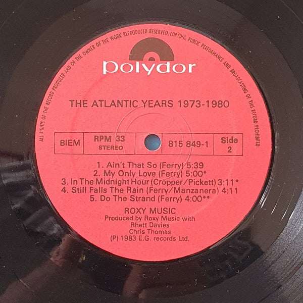 Roxy Music - 1973 - 1980 The Atlantic Years (LP) - Discogs image 3