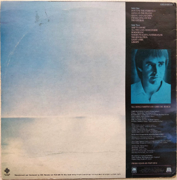 Chris de Burgh - The Getaway (LP) - Discogs image 2