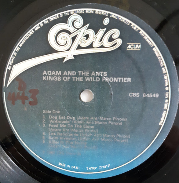 Adam And The Ants - Kings Of The Wild Frontier (LP) - Discogs image 6
