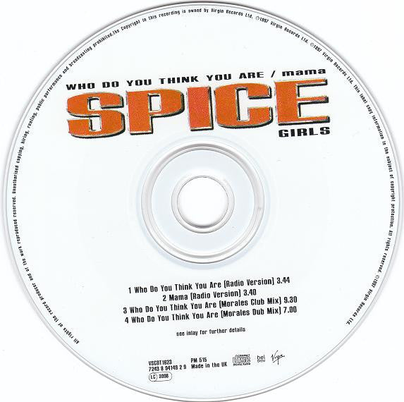 Spice Girls - Who Do You Think You Are / Mama (CD) - Discogs image 4