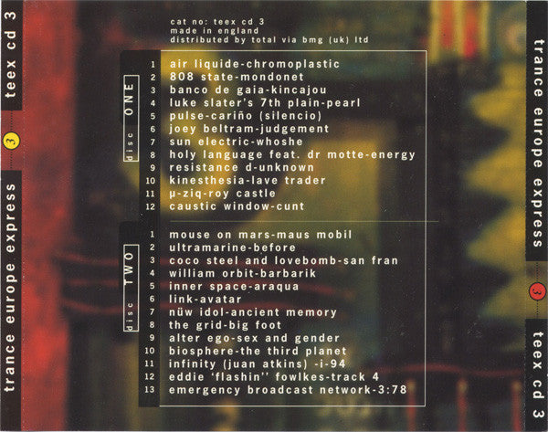 Various - Trance Europe Express 3 (2xCD) - Discogs image 6