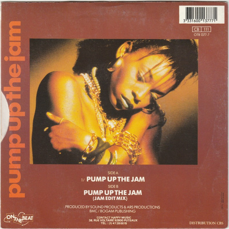 Technotronic Featuring Felly - Pump Up The Jam (7", Single)