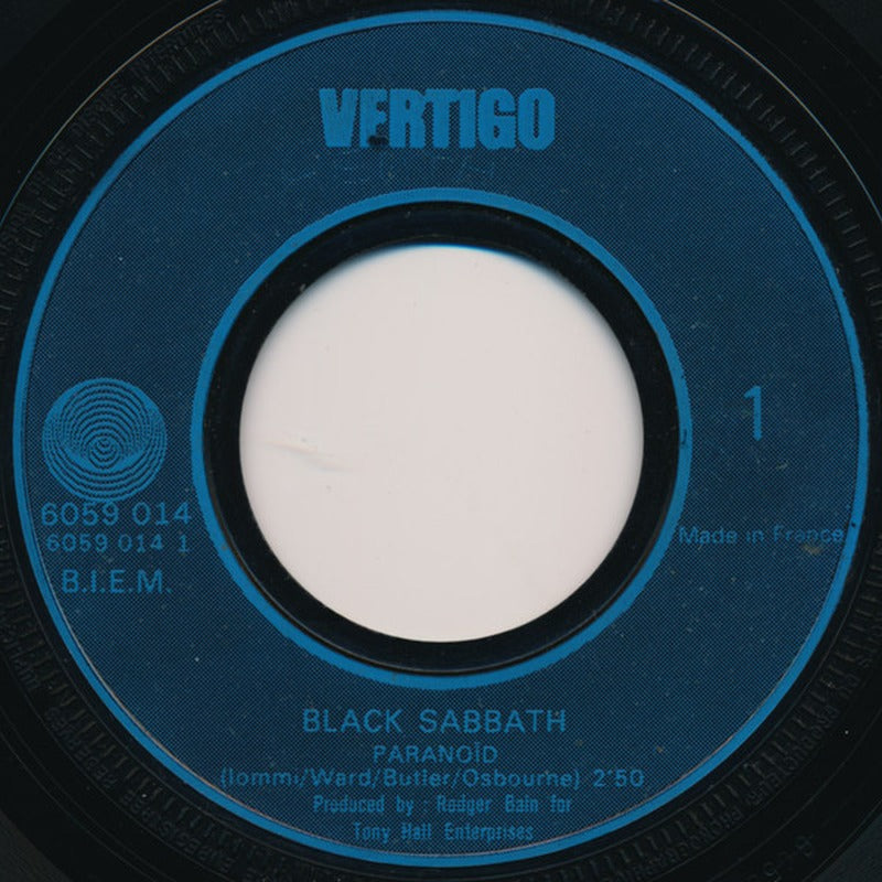 Black Sabbath - Paranoïd / Rat Salad (7", Single, Blu)
