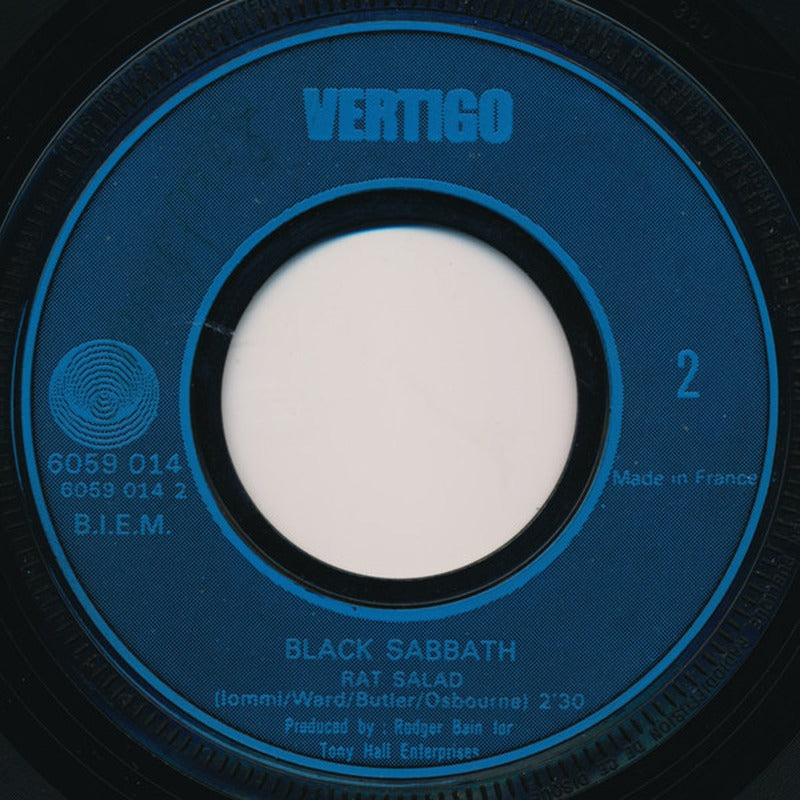 Black Sabbath - Paranoïd / Rat Salad (7", Single, Blu)